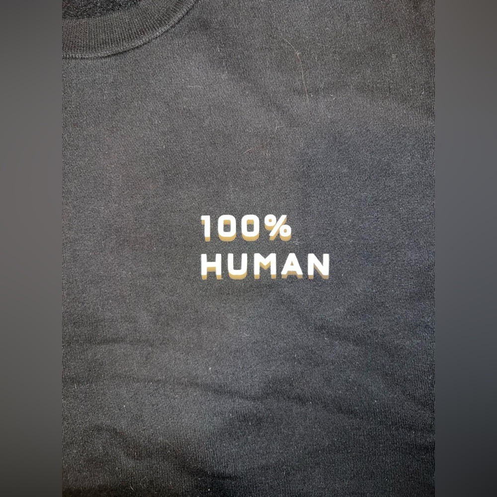 Everlane Cropped Black Crewneck Sweater - 100% Human